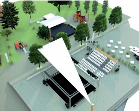 Plan présentation billetterie, loge, entrée